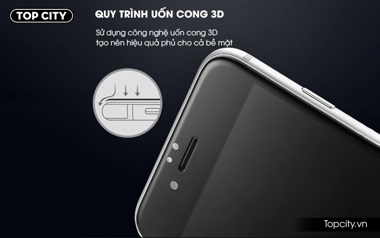 Kính cường lực iPhone 6 Plus/6S Plus full màn hình 3D siêu mỏng 0.3mm - 4